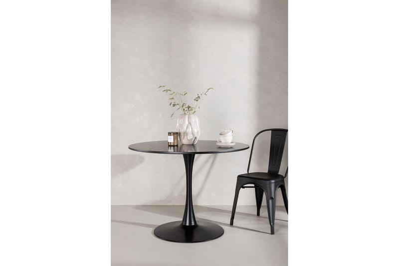 Matbord Venture Home Glade Matbord 100x74 cm Runt Black - Möbler - Bord & matgrupper - Matbord & köksbord