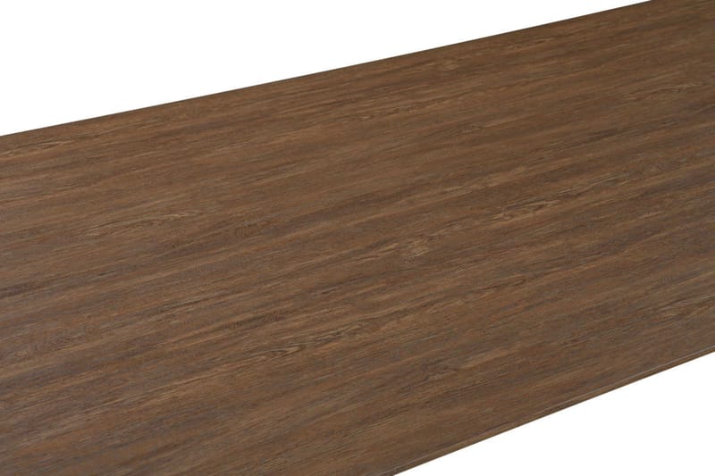 Richeto Stort Ribbat Matbord 240x100 cm med Trä- och Rökt Ek-utseende - Mörkbrun - Möbler - Bord & matgrupper - Matbord & köksbord