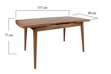 Skinshult Matbord 130x79x130 cm - Brun - Möbler - Bord & matgrupper - Matbord & köksbord