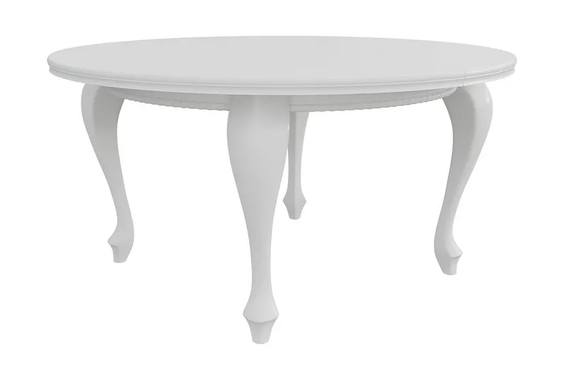 Tabell Förlängningsbart matbord 150 cm, Vit