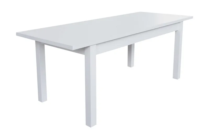 Tabell Förlängningsbart Matbord 160x80x78 cm - Vit - Möbler - Bord & matgrupper - Matbord & köksbord