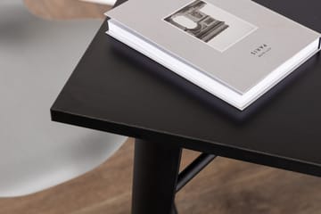 Tempe Litet Kvadratiskt Matbord 80 cm med Metallutseende - Svart - Möbler - Bord & matgrupper - Matbord & köksbord