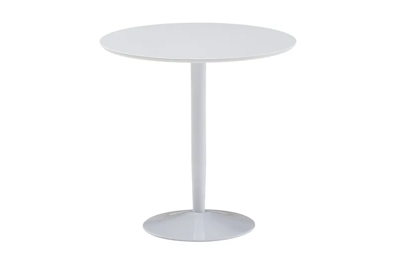 Wilhem Litet Runt Matbord 80 cm i Målad MDF, Vit