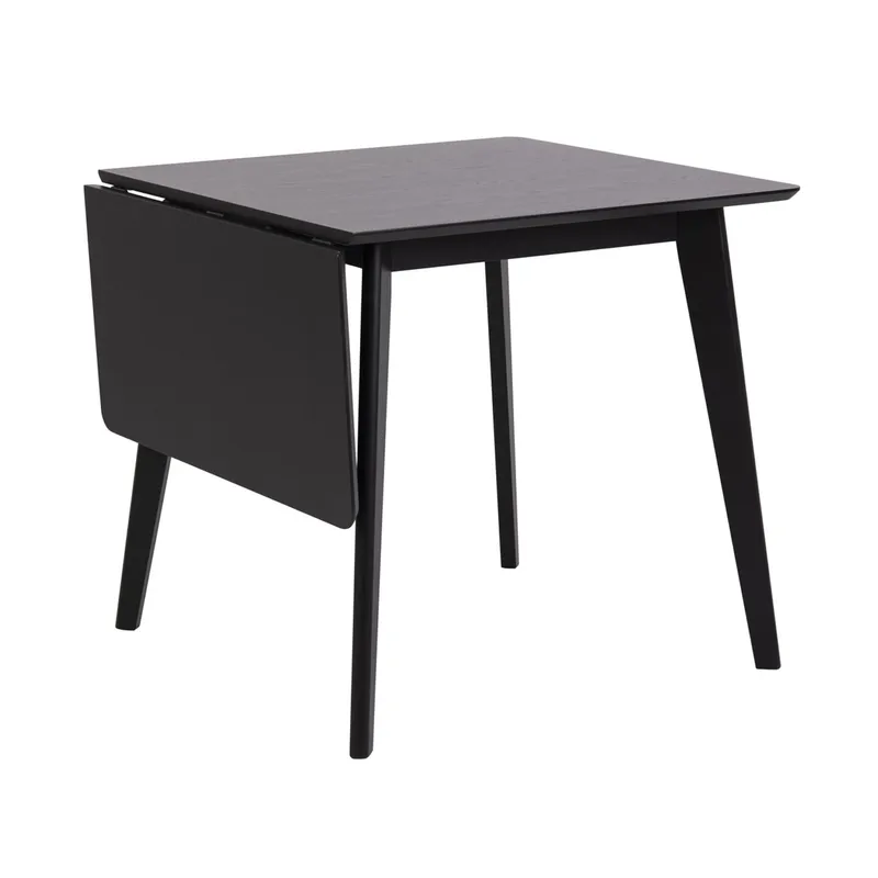 Matbord Roxby 80/120x80x76 cm, Svart