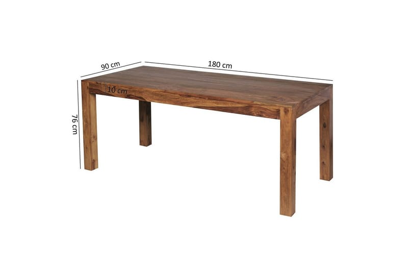 Matbord Wohnling Massivt trä lantstil Rosenträ, 180x90 cm - Rosenträ, 180x90 cm - Möbler - Bord & matgrupper - Matbord & köksbord