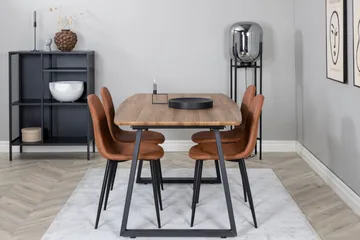 Inca Matgrupp 160 cm Rektangulär med 4 Polar stolar - Möbler - Bord & matgrupper - Matgrupper