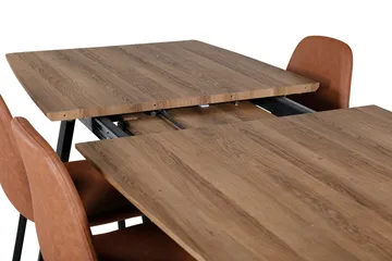 Inca Matgrupp 160 cm Rektangulär med 4 Polar stolar - Möbler - Bord & matgrupper - Matgrupper