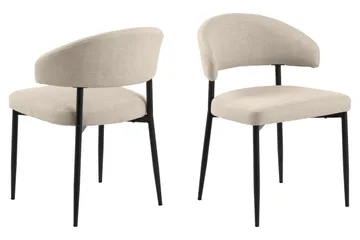 Uppveda Ovalt Matbord 180x90 cm med 4 Sawako Stolar - Beige - Möbler - Bord & matgrupper - Matgrupper