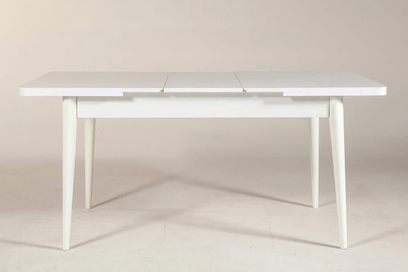 Valsot Förlängningsbar Matgrupp 129 cm - Vit/Grå - Möbler - Bord & matgrupper - Matgrupper