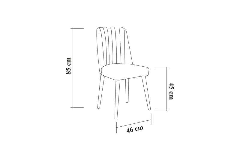 Valsot Förlängningsbar Matgrupp 129 cm - Vit/Grå - Möbler - Bord & matgrupper - Matgrupper