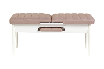 Valsot Förlängningsbar Matgrupp 129 cm - Vit/Grå - Möbler - Bord & matgrupper - Matgrupper