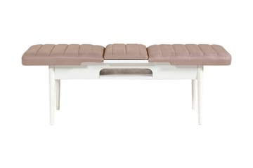 Valsot Förlängningsbar Matgrupp 129 cm - Vit/Grå - Möbler - Bord & matgrupper - Matgrupper