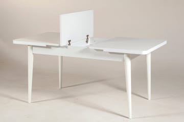 Valsot Förlängningsbar Matgrupp 129 cm - Vit/Grå - Möbler - Bord & matgrupper - Matgrupper
