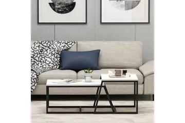 Minimal Soffbord 75x50 cm Vit - Hanah Home - Möbler - Bord & matgrupper - Soffbord
