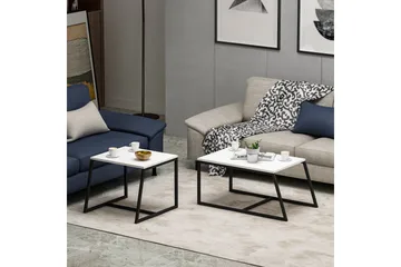 Minimal Soffbord 75x50 cm Vit - Hanah Home - Möbler - Bord & matgrupper - Soffbord