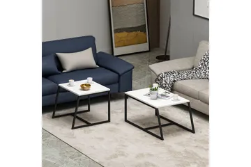 Minimal Soffbord 75x50 cm Vit - Hanah Home - Möbler - Bord & matgrupper - Soffbord