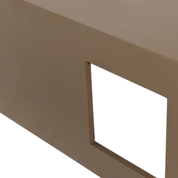Modern Kvadratiskt Soffbord 88 cm i Metall med Utskärningar - Mullvad - Möbler - Bord & matgrupper - Soffbord