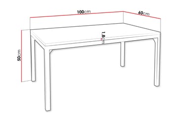 Nerima Soffbord 100 cm - Svart/Vit - Möbler - Bord & matgrupper - Soffbord