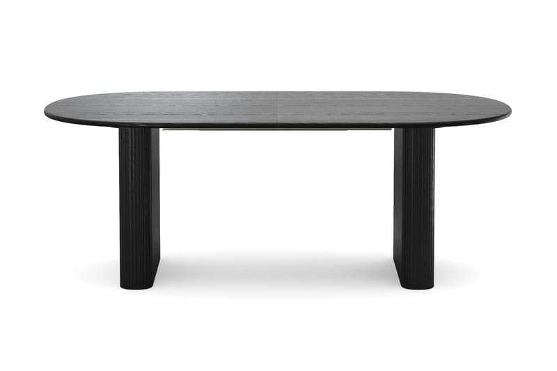 Noira Matgrupp förlängningsbart 220-320 cm Svart med 6 Elysia Matstolar - Möbler - Bord & matgrupper - Matgrupper