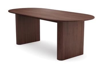 Noira Matgrupp rektangulärt 220 cm med 6 Greya Matstolar - Valnöt - Möbler - Bord & matgrupper - Matgrupper
