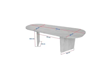Omari Soffbord 130 cm - Valnöt - Möbler - Bord & matgrupper - Soffbord