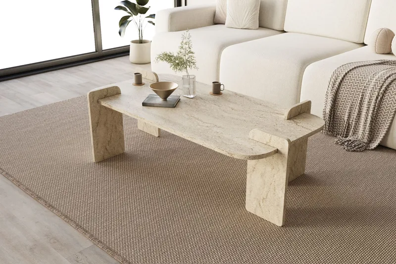 Osmiric Soffbord 120 cm Rektangulär - Travertin - Möbler - Bord & matgrupper - Soffbord