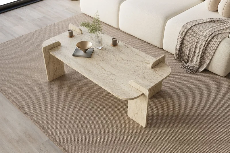 Osmiric Soffbord 120 cm Rektangulär - Travertin - Möbler - Bord & matgrupper - Soffbord