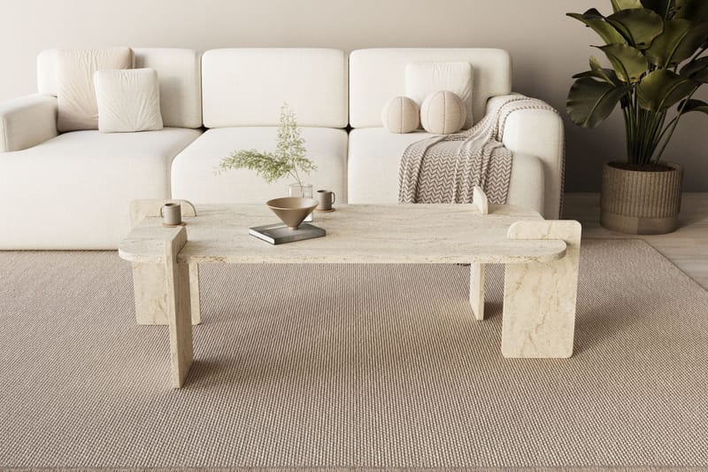 Osmiric Soffbord 120 cm Rektangulär - Travertin - Möbler - Bord & matgrupper - Soffbord