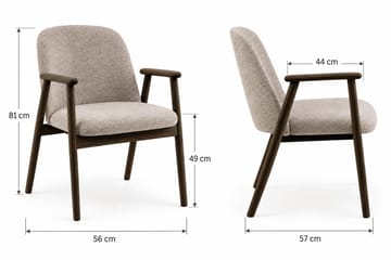 Peyra Matgrupp Förlängningsbart runt 120-220 cm med 4 Reciclar Matstolar - Rökt ek - Möbler - Bord & matgrupper - Matgrupper