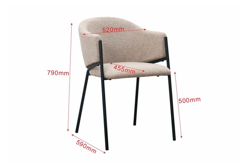 Peyra Rund Utdragbar Matgrupp 120-220 cm – Matbord med 4 Filip Matstolar i Trä med Valnötsutseende - Brun|Taupe - Möbler - Bord & matgrupper - Matgrupper