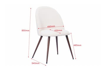 Peyra Rund Utdragbar Matgrupp 120-220 cm – Matbord med 4 Nibe Plus Matstolar i Trä med Rökt Ek-utseende - Mörkbrun|Vit - Möbler - Bord & matgrupper - Matgrupper
