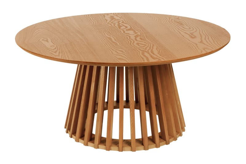 Peyra Soffbord Satsbord Runt 86/60 cm Fanér - Ek - Möbler - Bord & matgrupper - Soffbord