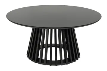 Peyra Soffbord Satsbord Runt 86/60 cm Fanér - Svart - M öbler - Bord & matgrupper - Soffbord