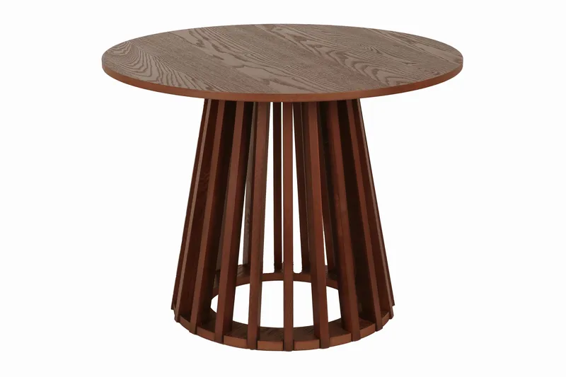 Peyra Soffbord Satsbord Runt 86/60 cm Fanér - Valnöt - Möbler - Bord & matgrupper - Soffbord