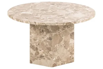 Prisa Runt Soffbord i Marmor Sten 80 cm - Beige - Möbler - Bord & matgrupper - Soffbord