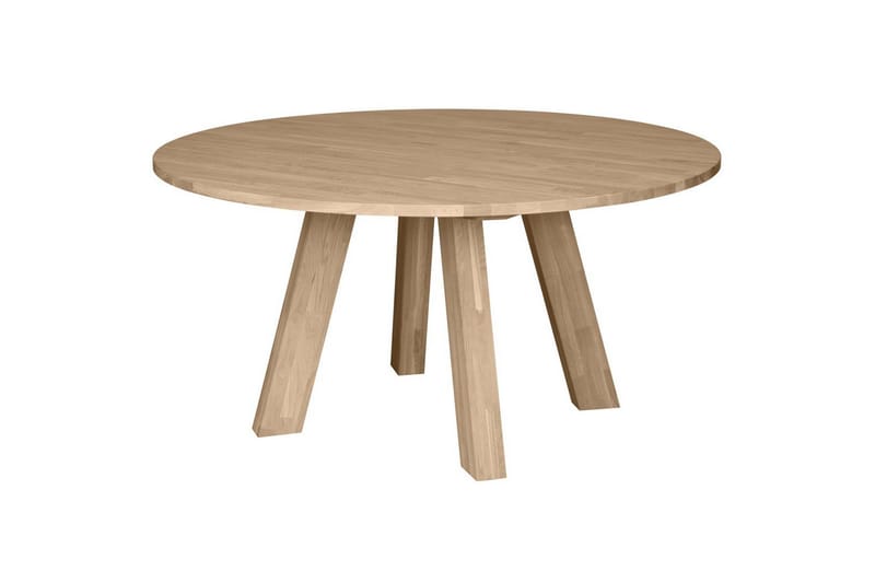 Rhonda Runt Matbord 150 cm med Ekskiva, Beige