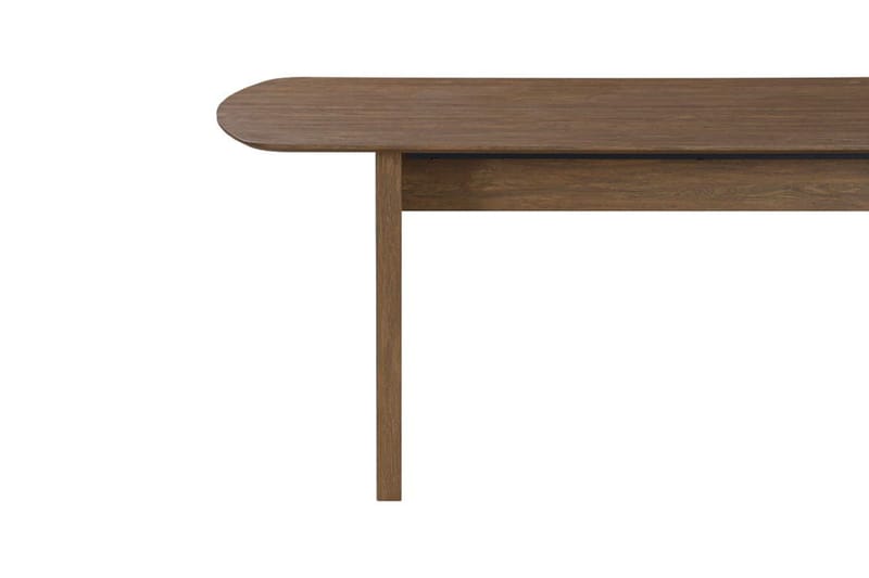 Richeto Ribbat Matbord 180x100 cm med Trä- och Rökt Ek-utseende - Mörkbrun - Möbler - Bord & matgrupper - Matbord & köksbord