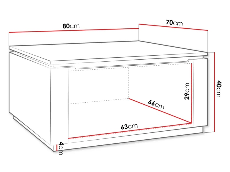 Roven Soffbord 80 cm - beige - Möbler - Bord & matgrupper - Soffbord