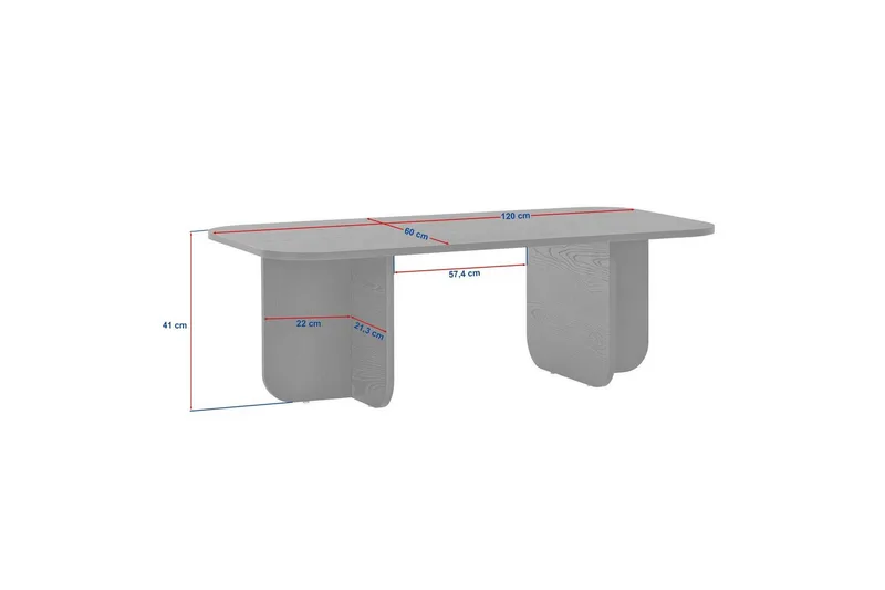 Salrin Soffbord 120 cm - Brun - Möbler - Bord & matgrupper - Soffbord