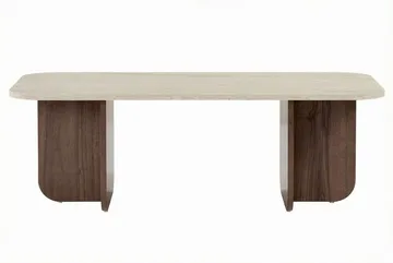 Salrin Soffbord 120x41x60 cm - Travertin, Venezia-valnöt - Möbler - Bord & matgrupper - Soffbord