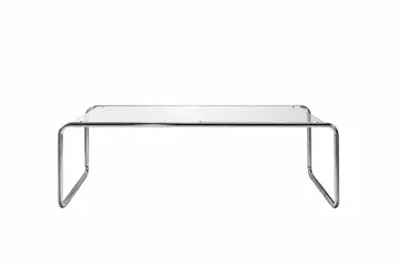 Saturnus Rektangulärt Soffbord 120 cm i Glas och Metall - Klar - Möbler - Bord & matgrupper - Soffbord