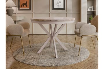Sereth Matbord 100 cm Rund - Brun/Beige - Möbler - Bord & matgrupper - Matbord & köksbord