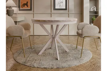 Sereth Runt Matbord 120 cm med Trä- och Ekutseende - Brun/Beige - Möbler - Bord & matgrupper - Matbord & köksbord