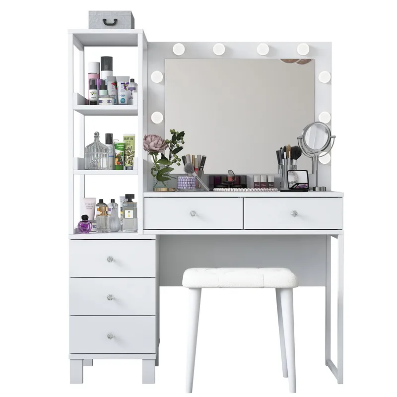 Bralen Sminkbord 120x79,8x44,5 cm, Vit