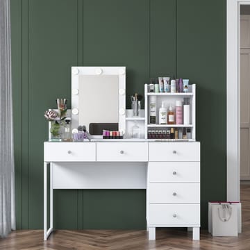 Jornes Sminkbord 120x136,8x40 cm - Vit - Möbler - Bord & matgrupper - Sminkbord & toalettbord