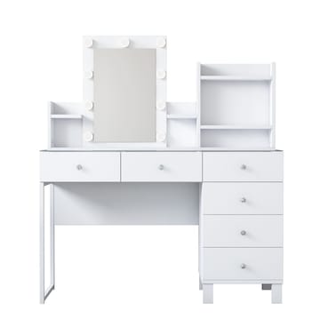 Jornes Sminkbord 120x136,8x40 cm - Vit - Möbler - Bord & matgrupper - Sminkbord & toalettbord