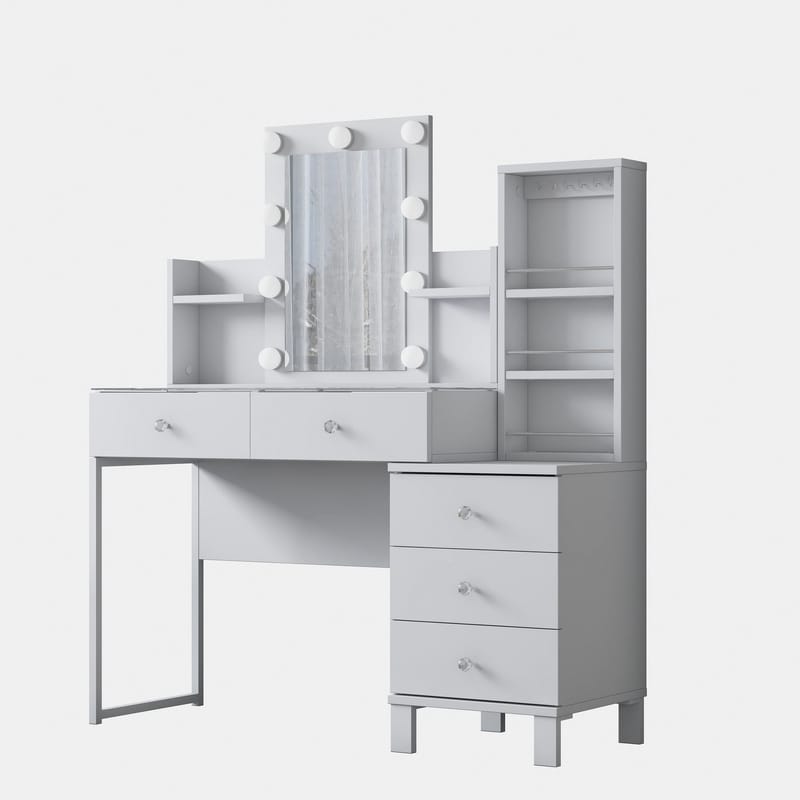 Jornes Sminkbord 120x136,8x40 cm - Vit - Möbler - Bord & matgrupper - Sminkbord & toalettbord