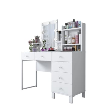 Jornes Sminkbord 120x136,8x40 cm - Vit - Möbler - Bord & matgrupper - Sminkbord & toalettbord