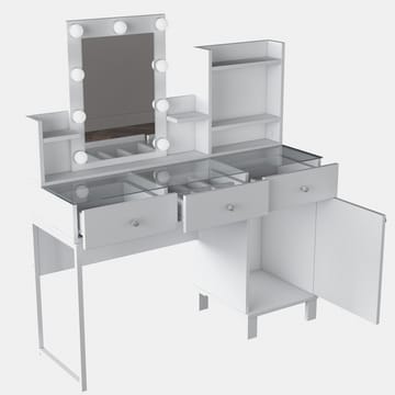 Jornes Sminkbord 120x136,8x40 cm - Vit - Möbler - Bord & matgrupper - Sminkbord & toalettbord
