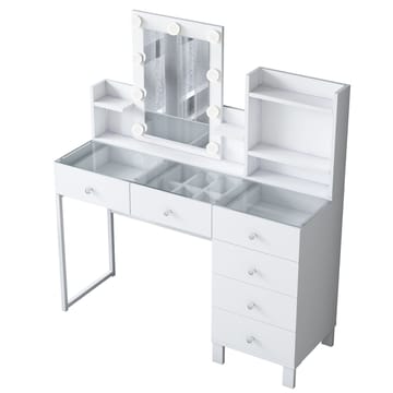 Jornes Sminkbord 120x136,8x40 cm - Vit - Möbler - Bord & matgrupper - Sminkbord & toalettbord